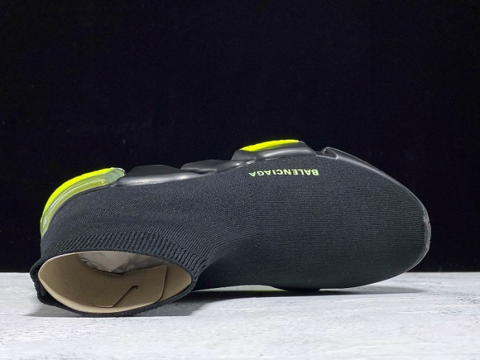 BLEN SNEAKER SPEED HIGH NOIR AND VERT 360-517319W07U01007