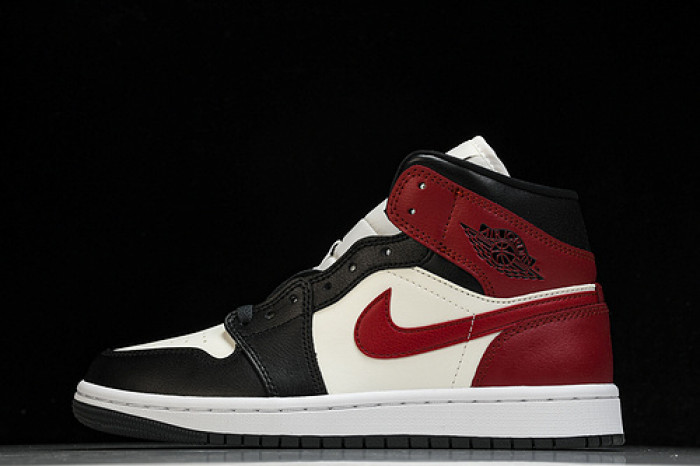 WMNS Air Jordan 1 Mid“Black Toe” BQ6472-160
