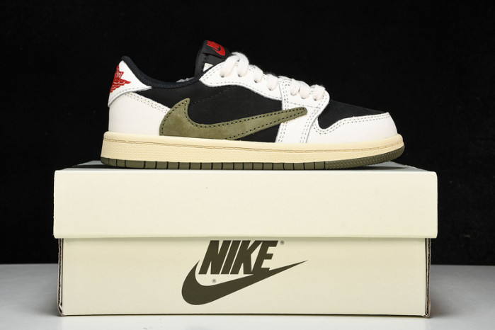 KIDS TRAVIS SCOTT X JORDAN AJ 1 LOW OG“OLIVE”PS DZ5909-106