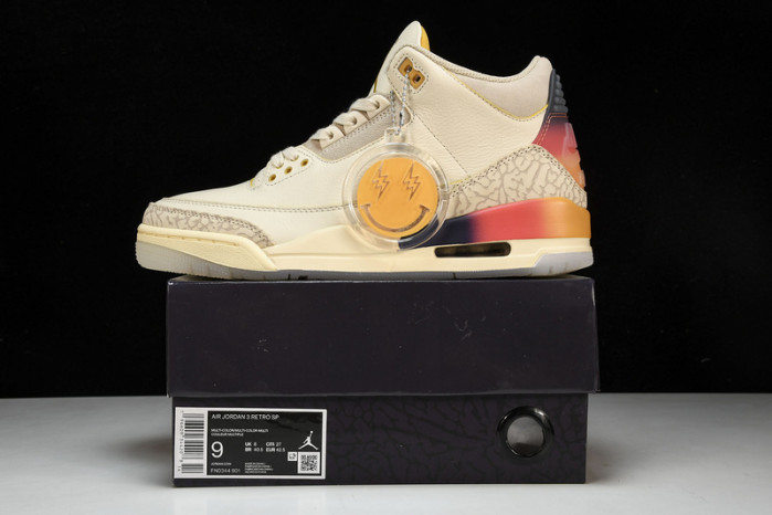 J Balvin x Air Jordan 3 "Medellín Sunset" FN0344-901