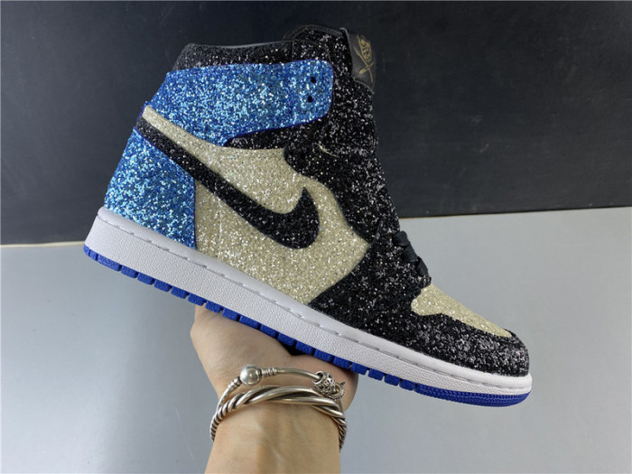 Cole-p600 Fragment Design x Air Jordan 1“ Glitter” CK5566-400