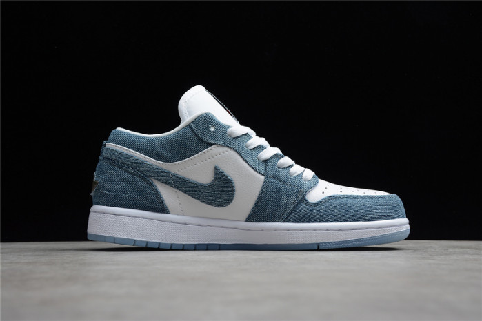 Nike Jordan 1 Low Canvas White Denim 315921-141