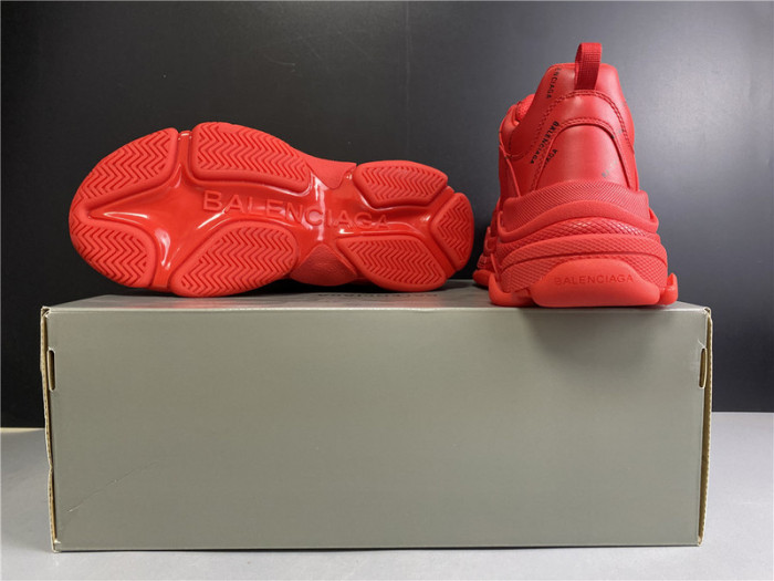 BLEN Triple S red balenciaga letter 541624 W09OL 380