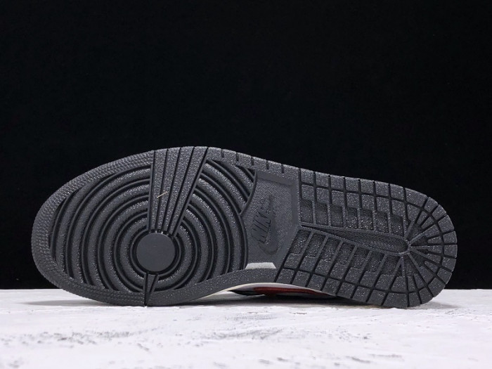 JORDAN 1 RETRO HIGH BLACK GYM RED 555088-061