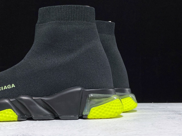 BLEN SNEAKER SPEED HIGH NOIR AND VERT 360-517319W07U01007