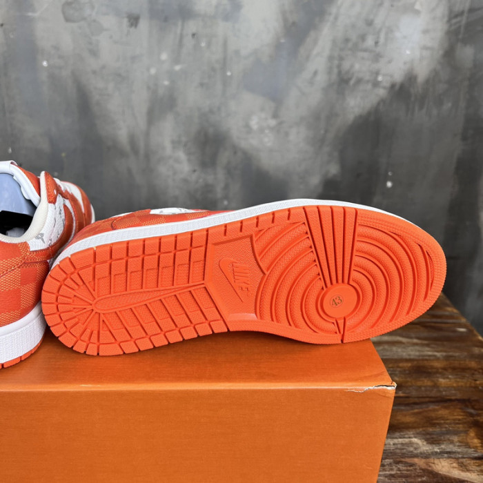 L.V # & AJ1 joint model inverted hook sneakers