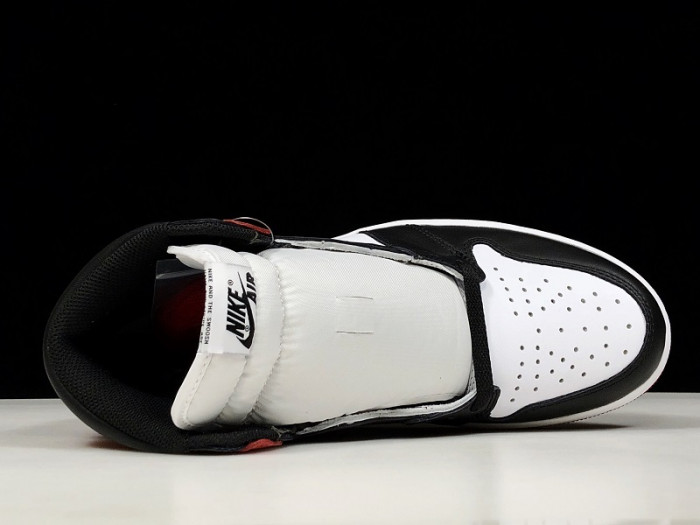 AIR JORDAN 1 HIGH OG “BLACK TOE” WHITE/ BLACK-VARSITY RED 555088-125
