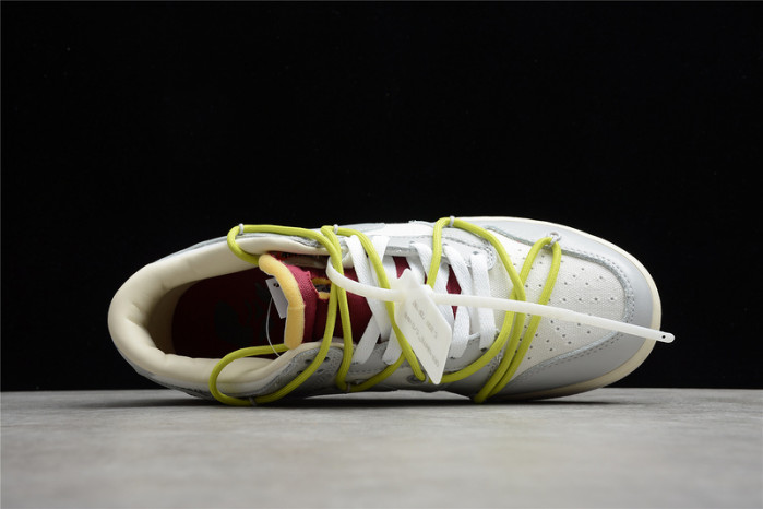 OH x Nike SB Dunk Low OW Platinum White Grey DM1602-106