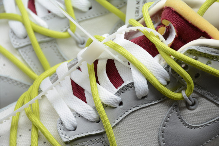 OH x Nike SB Dunk Low OW Platinum White Grey DM1602-106