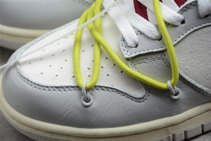 OH x Nike SB Dunk Low OW Platinum White Grey DM1602-106